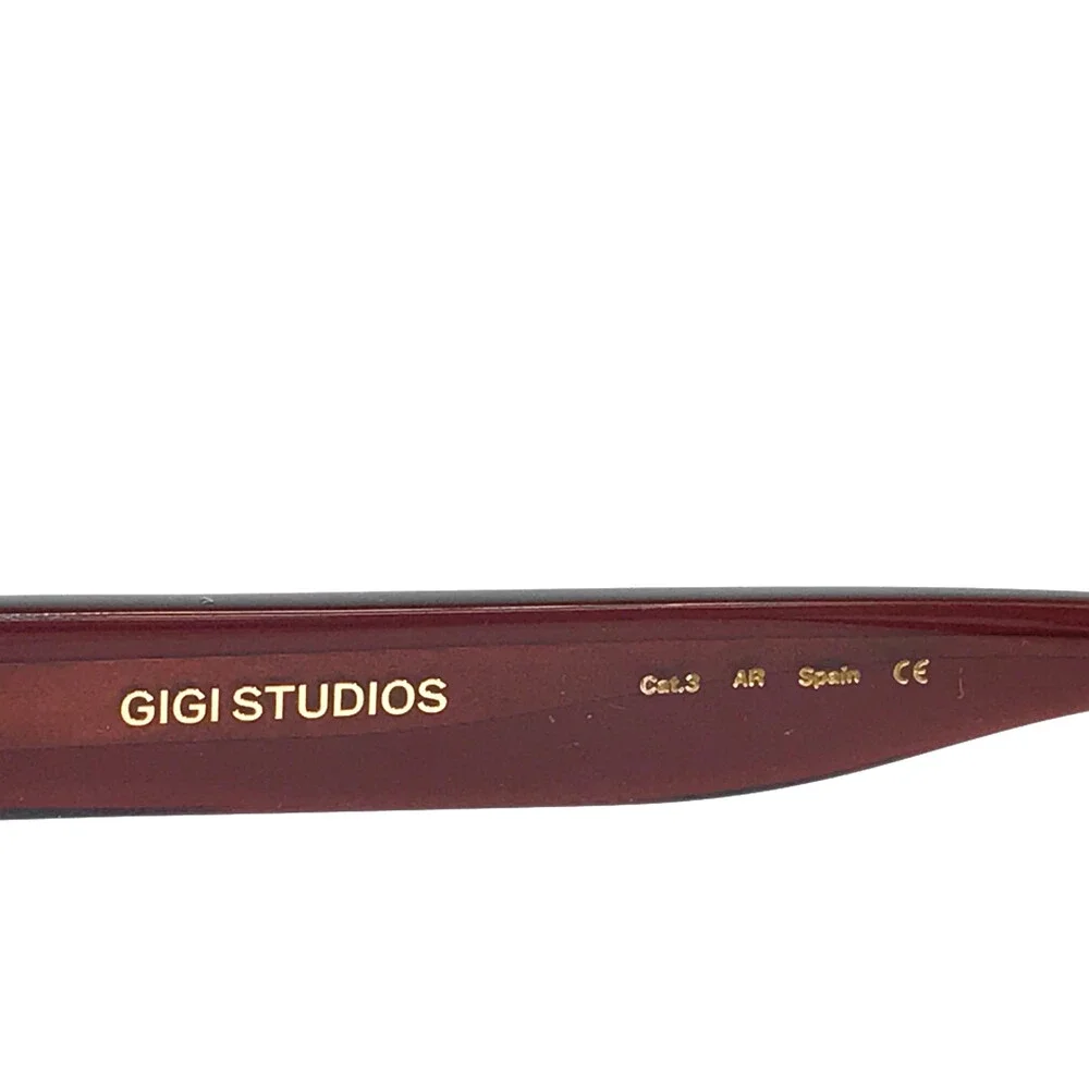 Gigi Studios Sunglasses JANET 6874/6 Red Pink Frames with Gradient Brown Lenses
